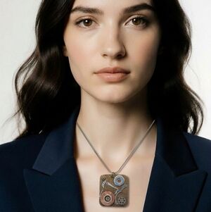 Steampunk Gear Pendant Necklace